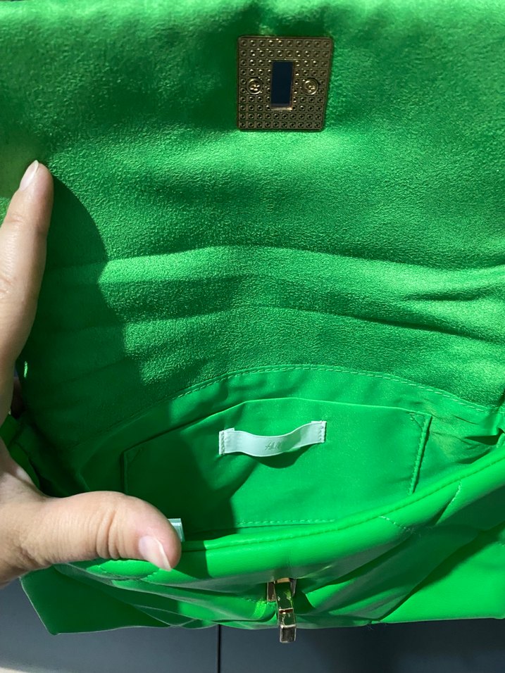 Yeşil Deri Kemer Detaylı Kadın Çanta - Görsel 4