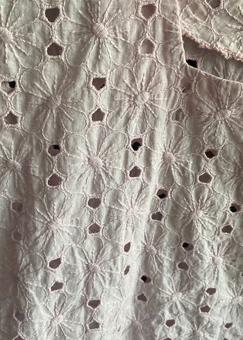 Dantel Detaylı Toz Pembe Bluz - Görsel 2