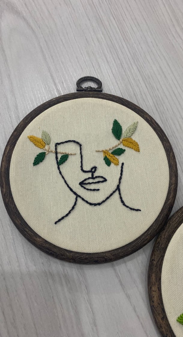 Bohem Nakışlı Ahşap Çerçeveli Duvar Süsü 2li - Görsel 2