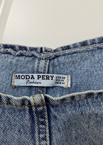 Kadın Mavi Denim Uzun Tulum, hamileyken kullanıyordum - Görsel 5