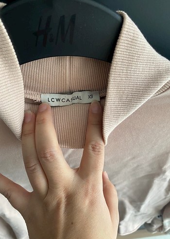 Bej Yüksek Yakalı Kadın Sweatshirt - Görsel 2