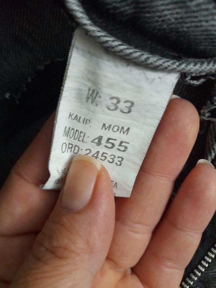 Gri Kadın Uzun Kot Pantolon - Görsel 4