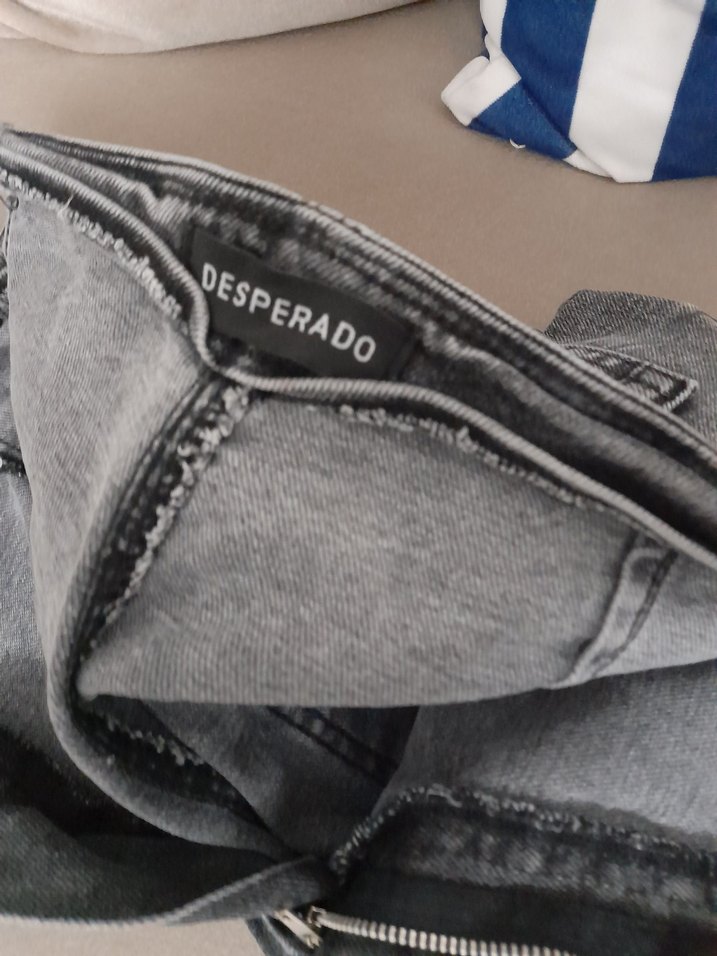 Gri Kadın Uzun Kot Pantolon - Görsel 3