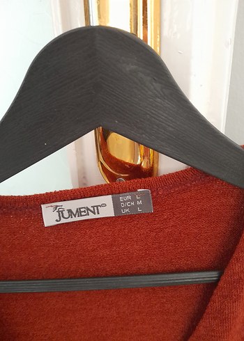 tarçın rengi vYakalı Örgü Kadın Kazak - Görsel 4