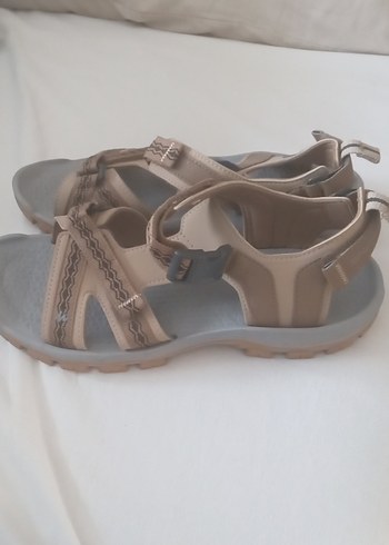 Bej  erkek Sandalet - Görsel 3