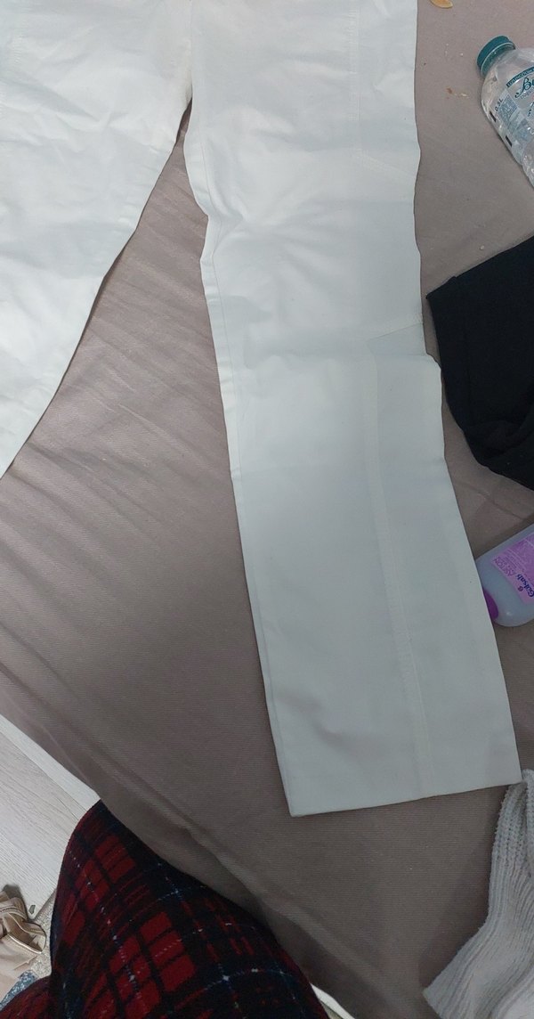 Beyaz Kadın Kumaş Pantolon ipekyol - Görsel 3