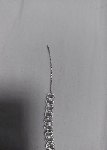 Gri Zincir Detaylı Kadın Bileklik - Görsel 4