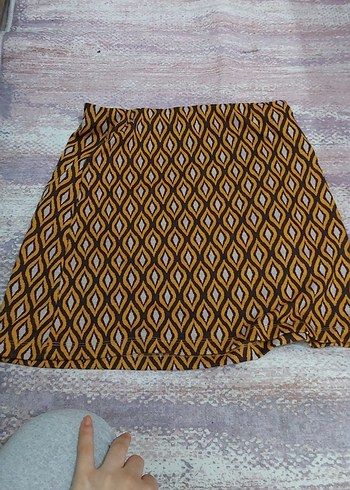 Bohem Kısa Pilili Kadın Etek - Görsel 3