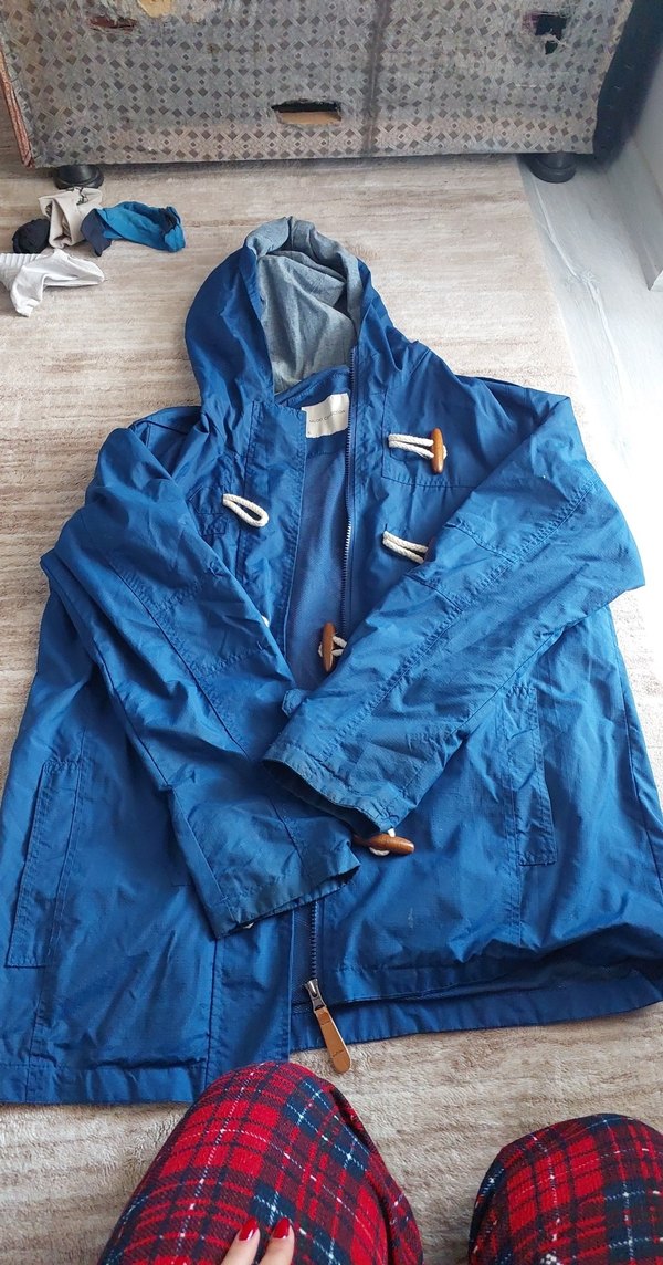 kadin mavi ceket - Görsel 4