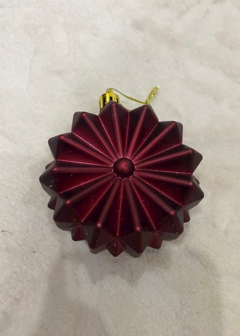 Kırmızı Yeni Yıl Süsleri Seti - Görsel 2