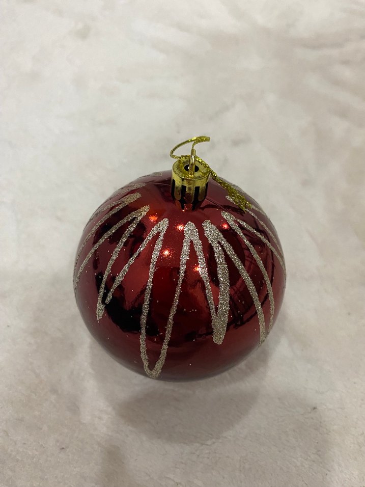 Kırmızı Yeni Yıl Süsleri Seti - Görsel 5