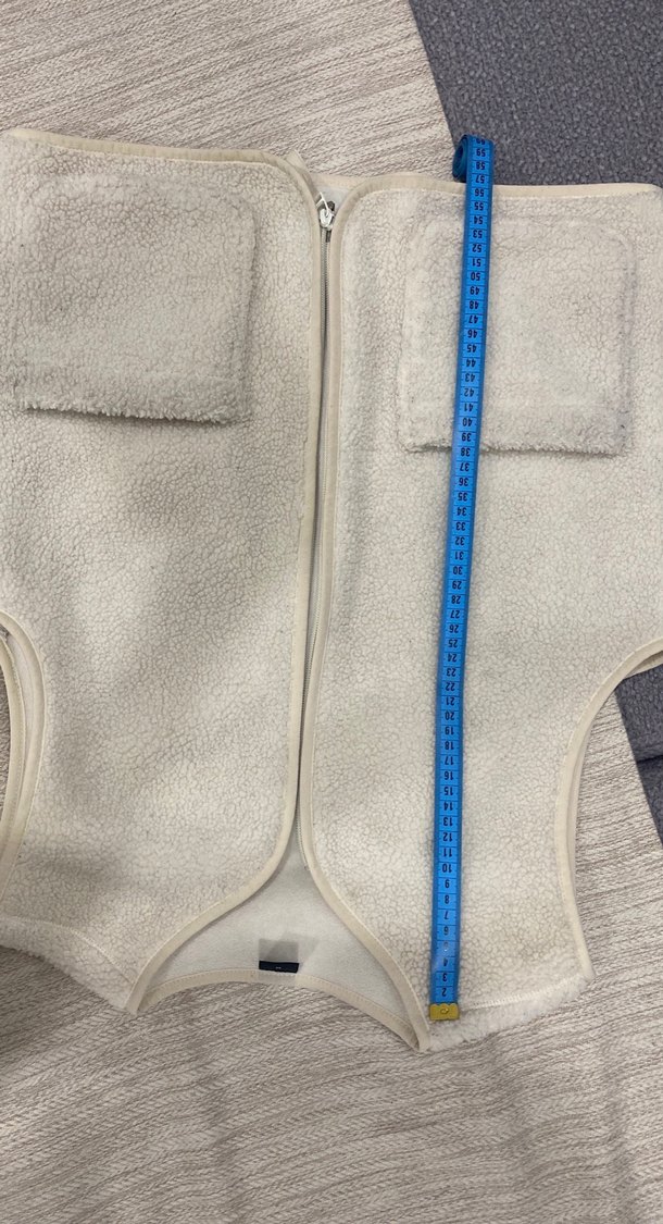 Kadın Beyaz Fermuarlı Kolsuz Yelek - Görsel 4