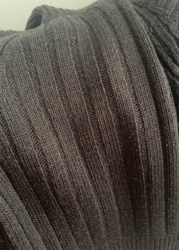 Siyah Balıkçı Yaka Örgü Kadın Kazak - Görsel 3