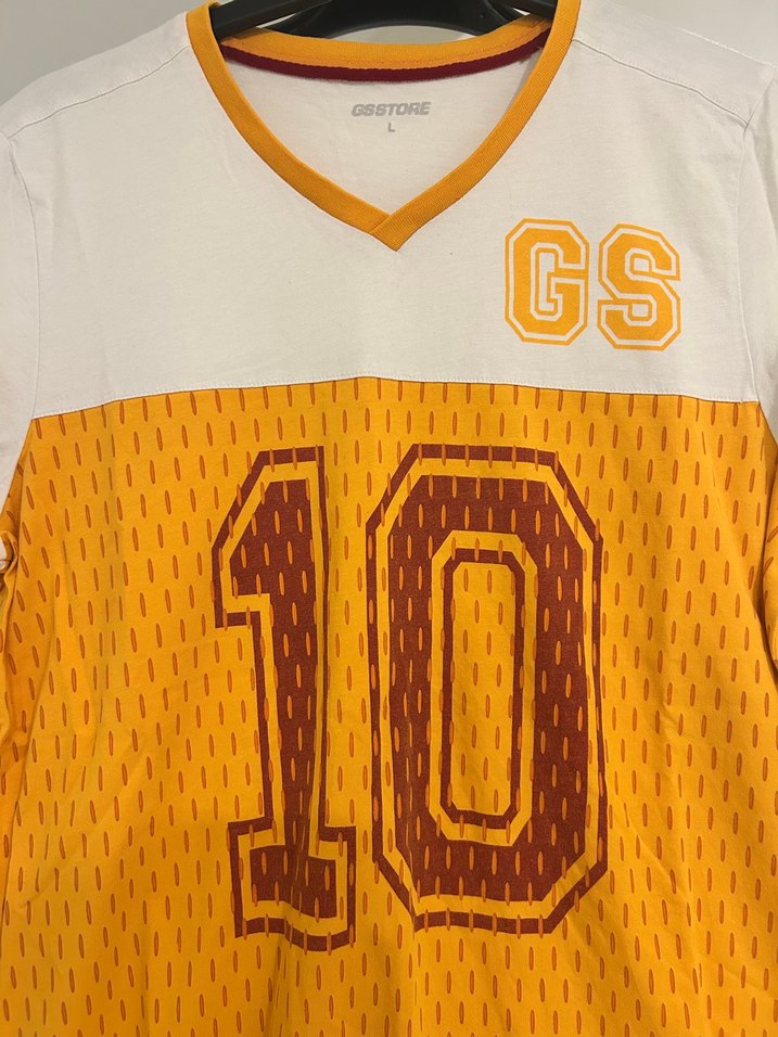 Gs Store Galatasaray Baskılı Tişört V Yaka - Görsel 2