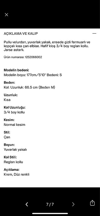 m Beden ten rengi Renk H&M beyaz pullu elbise