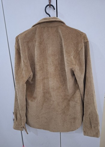 Düğmeli Bej Kadın Gömlek - Görsel 3