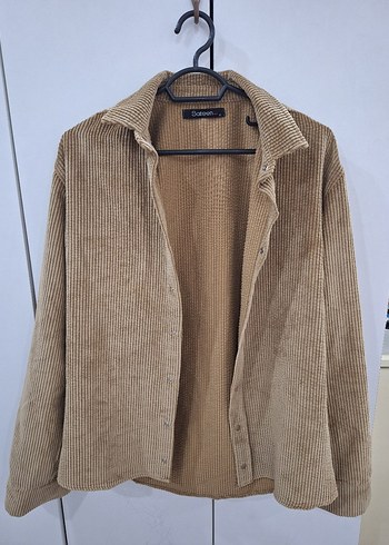 Düğmeli Bej Kadın Gömlek - Görsel 2