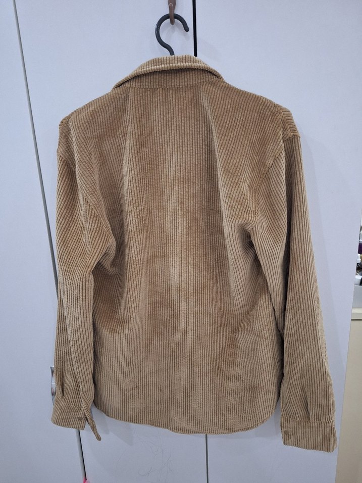 Düğmeli Bej Kadın Gömlek - Görsel 3