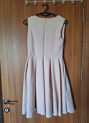 Toz pembe abiye elbise - Görsel 2