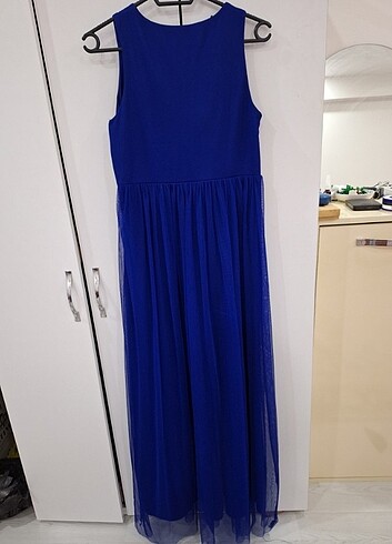 Mavi taşlı abiye - Görsel 3