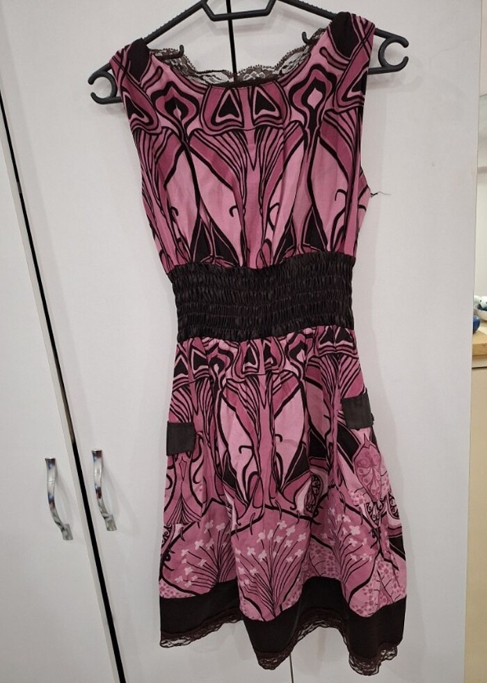 Renkli günlük elbise - Görsel 2