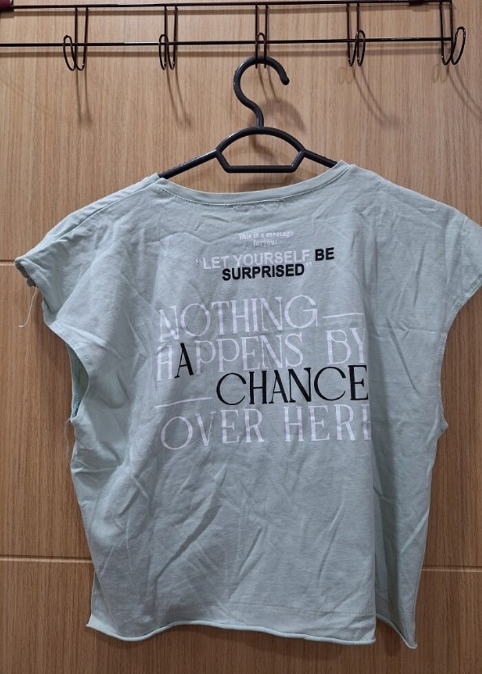 Turkuaz crop tisort  - Görsel 2