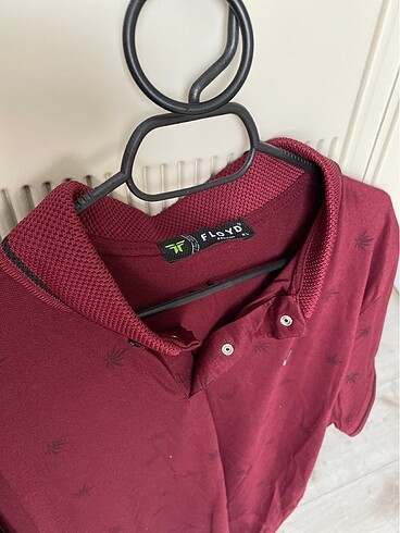 xl Beden bordo Renk Erkek Polo yaka tişört