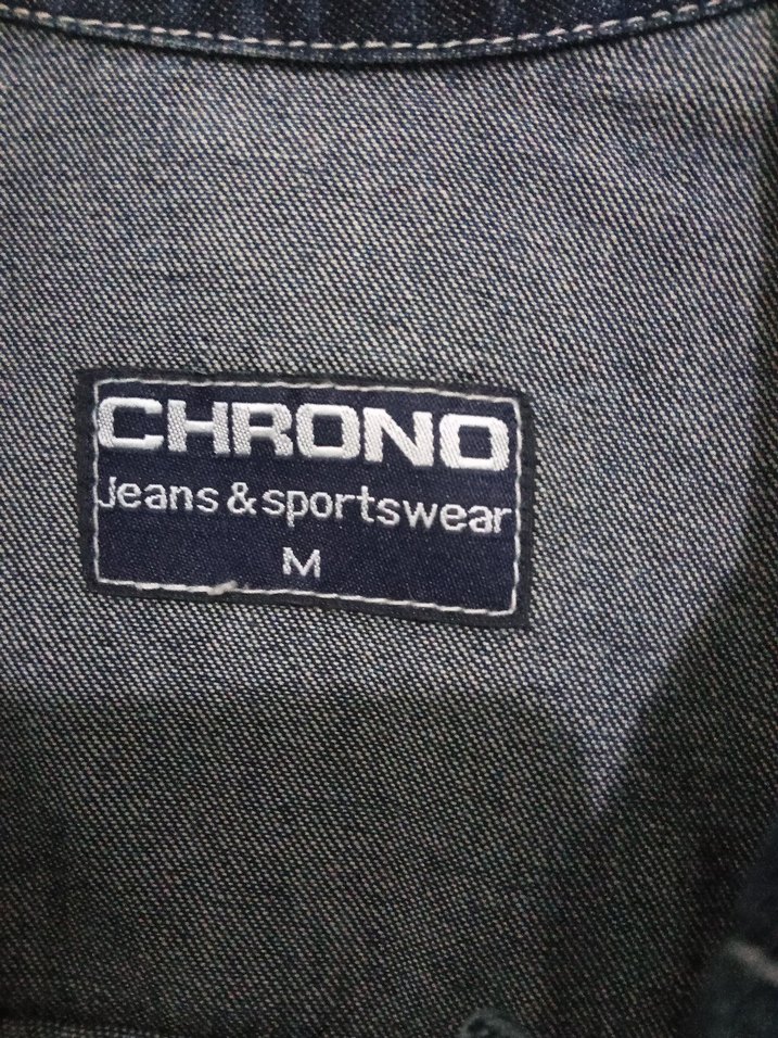 CHRONO Gri Erkek Kot Ceketi - Görsel 2