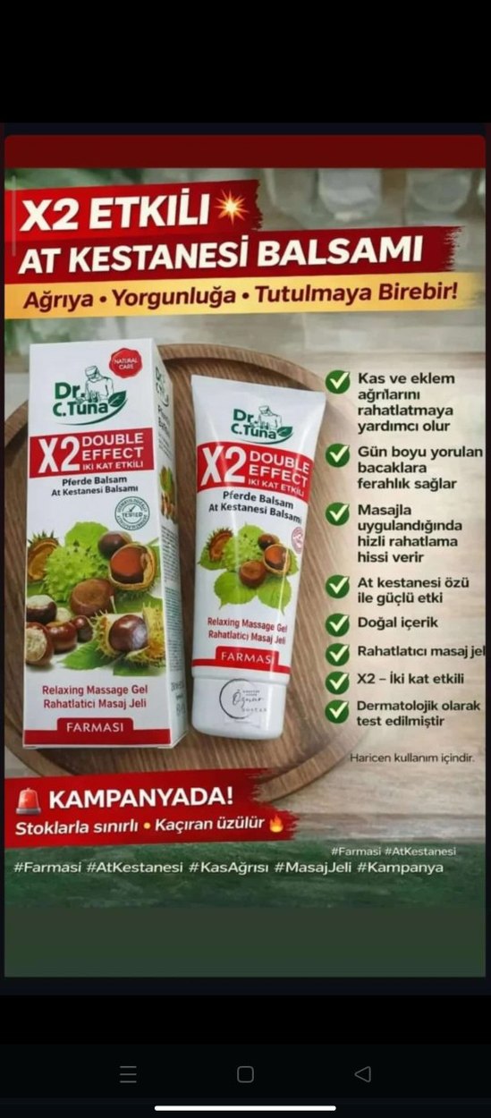 Dr. C. Tuna Çift Etkili At Kestanesi Balzamı - Görsel 2