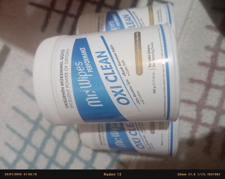 Mr. Wipes Oxi Clean Yüz Temizleyici - Görsel 2