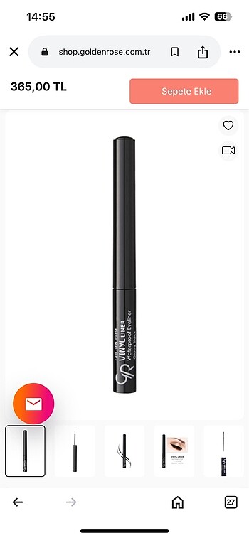 Golden rose likit eyeliner