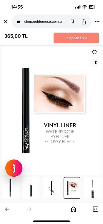 Beden Golden rose likit eyeliner