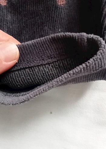pembe Nakışlı Örgü Kız Kazak üçlü - Görsel 7