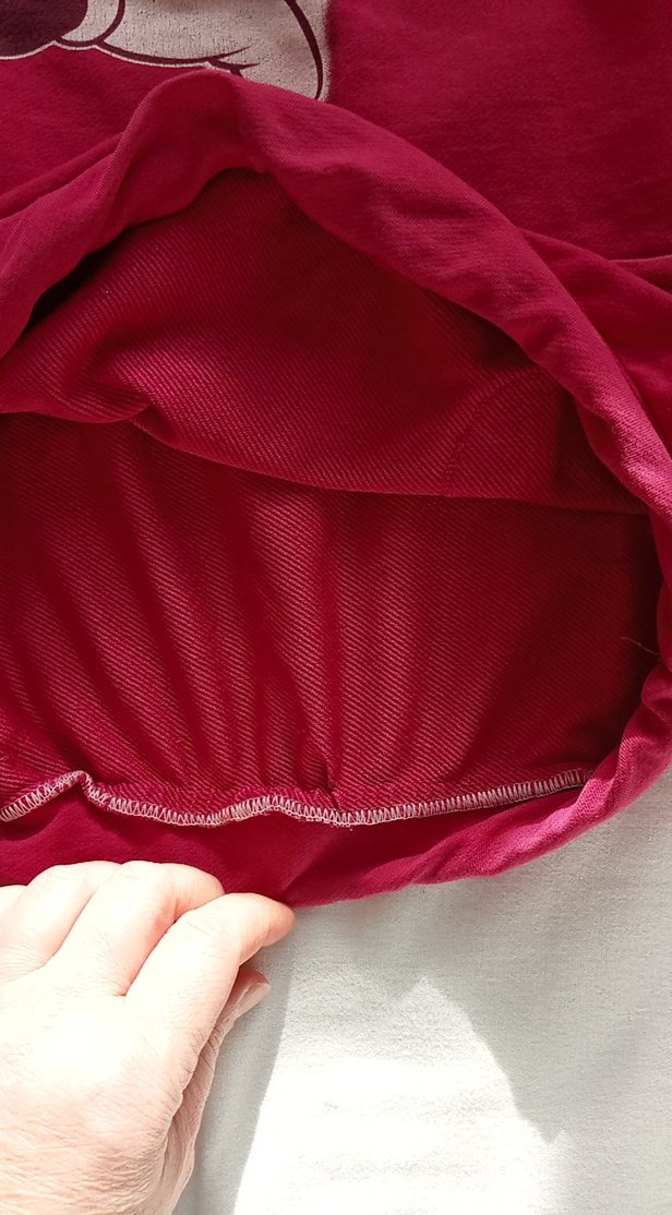 Pembe Minnie Baskılı Kapüşonlu  kısa kollu elbise - Görsel 3
