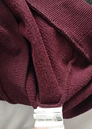 Bordo Kapüşonlu erkekSweatshirt ikili bin fiyatıdır - Görsel 11