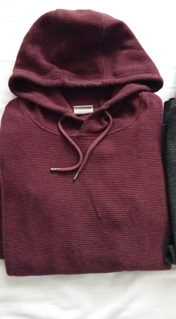 Bordo Kapüşonlu erkekSweatshirt ikili bin fiyatıdır - Görsel 2