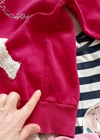 Kız Çocuk Uzun Kollu Pamuklu Baskılı Tişört - Görsel 5