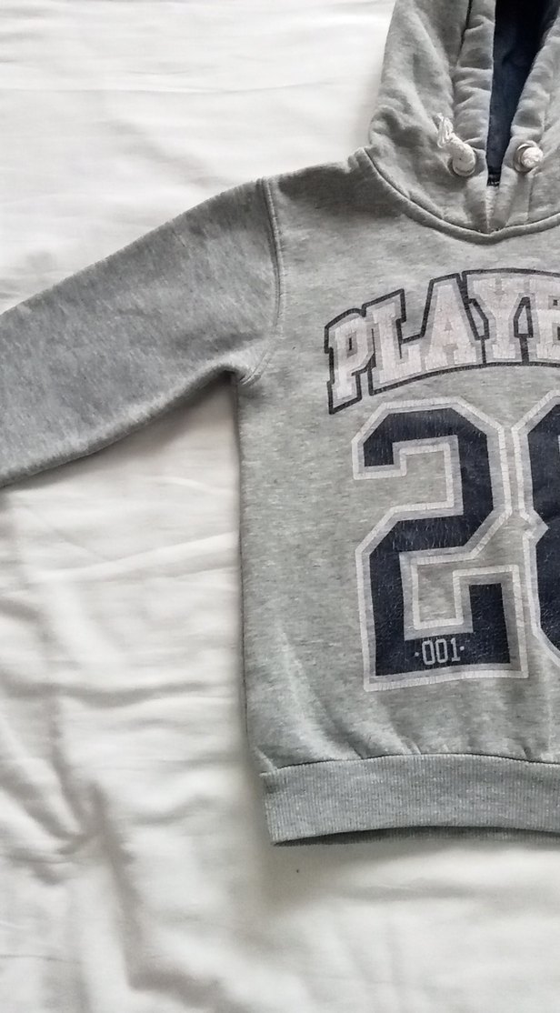 erkek çocuk kapşonlu sweatshirt 6"7 yas - Görsel 5