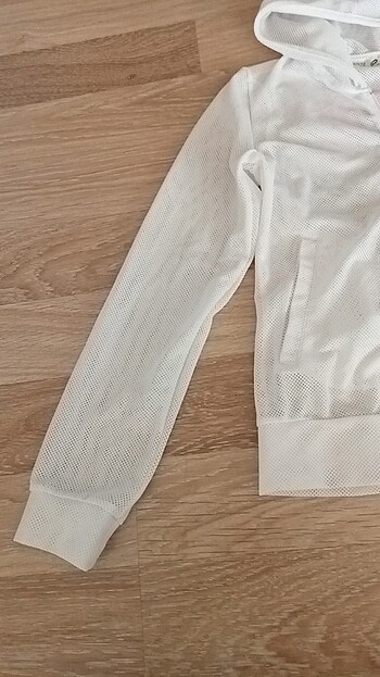 l Beden beyaz Renk Kadın spor kapüşonlu fileli
