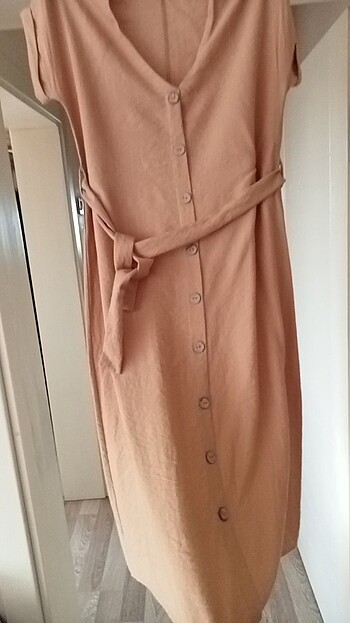 Bayan yeni elbise düğmeli - Görsel 7