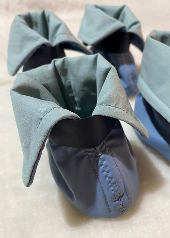 Siyah Zebra Desenli su geçirmez köpek ayakkabısi - Görsel 4