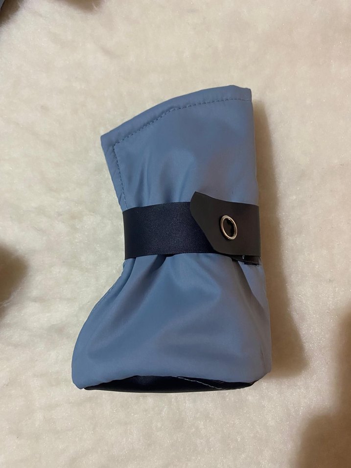 Siyah Zebra Desenli su geçirmez köpek ayakkabısi - Görsel 3