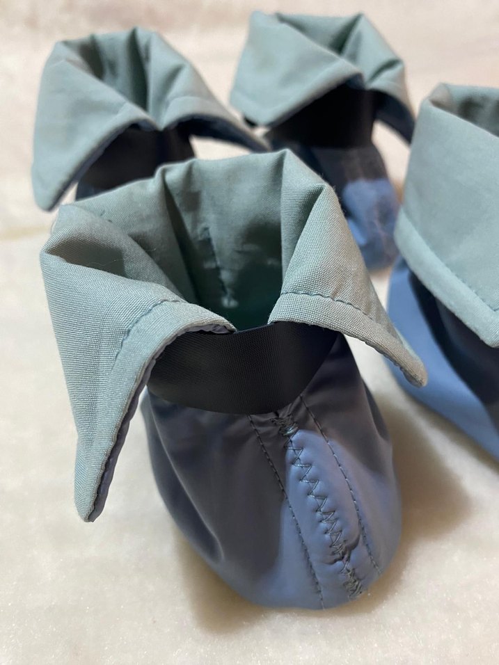 Siyah Zebra Desenli su geçirmez köpek ayakkabısi - Görsel 4