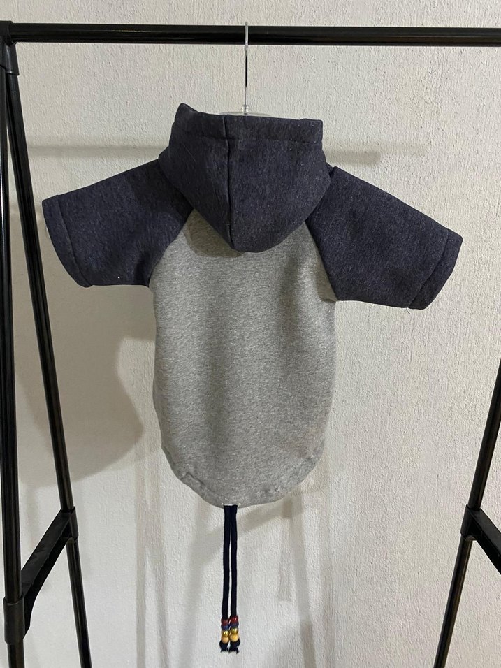 Koyu ve Açık Gri Örgü Köpek Kıyafeti - Görsel 2