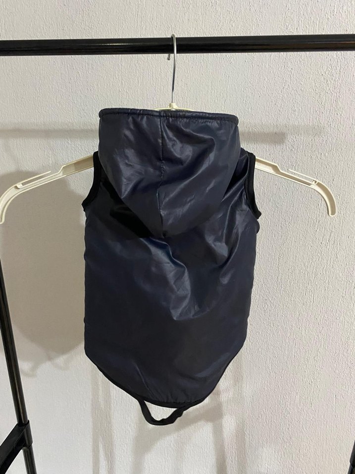 Düğmeli Gri Köpek Street Wear Kıyafeti su geçirmez yağmurluk - Görsel 3