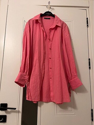 Pembe Tesettür Gömlek