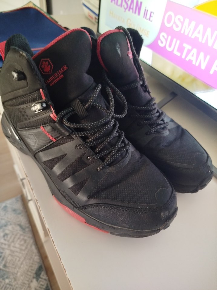 Siyah Outdoor Erkek Botları Velcro Detaylı - Görsel 2