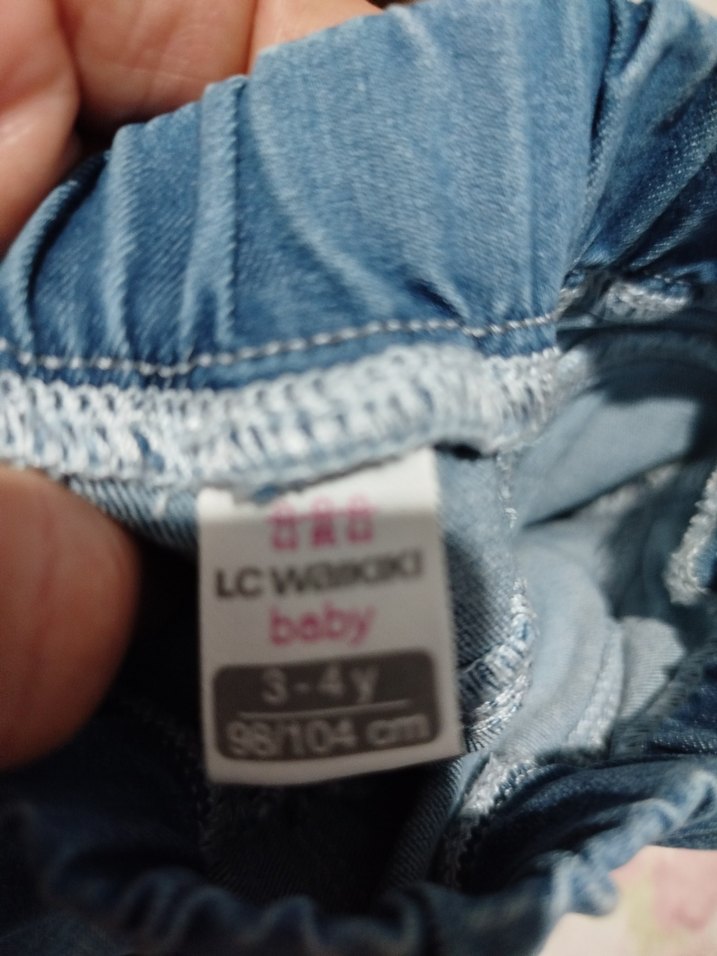 Kız Çocuk Mavi Denim Şortlar - Görsel 2