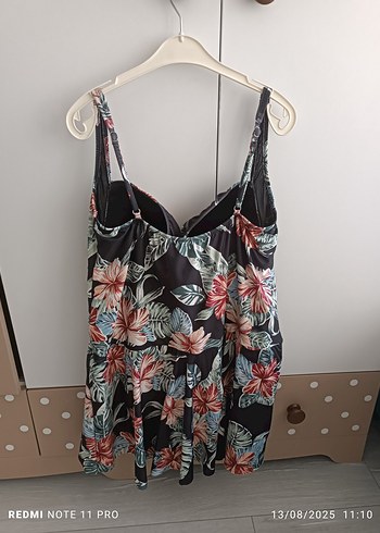 Çiçek Desenli Bohem Mini Mayo - Görsel 3