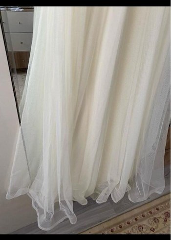 Uzun Kollu Bohem Beyaz Vintage Gelinlik - Görsel 2